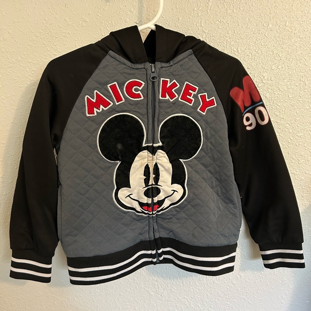 Disney Mickey Mouse Varsity Letterman Jacket 90th Anniversary Toddler Kid